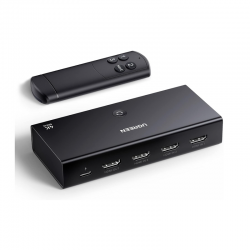 UGREEN HDMI Switch 4K 60Hz 3 in 1 out HDMI Splitter 3 Ports Box HDMI 2.0 Switcher Supports HDR/CEC/3D/HDCP 1.4 for 4K x 2K@60Hz/ Full HD 1080P Compatible with PS5 PS4 Xbox Fire Stick Roku Apple TV PC